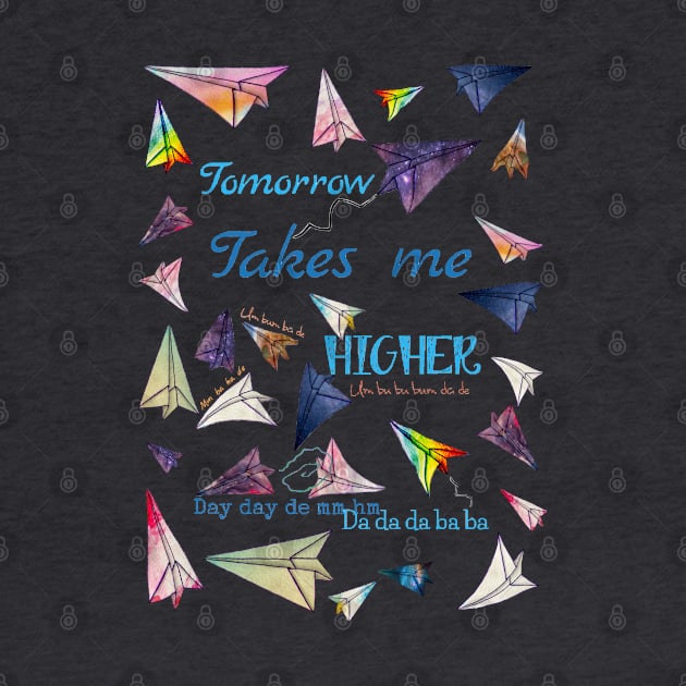 Paper airplanes Tomorrow takes me higher by aadventures